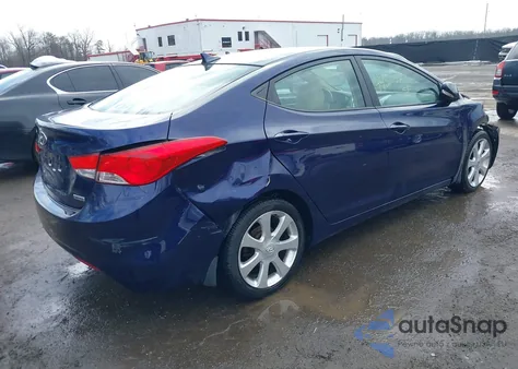 2013 Hyundai Elantra Limited z USA, uszkodzony, nr VIN 5NPDH4AE4DH450772